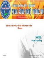 Tìm hiểu về Hệ điều hành trên iPhone