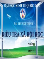ĐIỀU TRA VIỆC LÀM THÊM CỦA SINH VIÊN HỆ CHÍNH QUY ĐẠI HỌC KINH TẾ QUỐC DÂN HIỆN NAY VÀ NHỮNG ẢNH HƯỞNG
