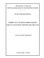 NGHIÊN CỨU ỨNG DỤNG STRESS TESTING CHO CÁC NGÂN HÀNG THƯƠNG MẠI VIỆT NAM LUẬN VĂN THẠC SĨ.PDF