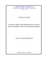 XÂY DỰNG CHIẾN LƯỢC KINH DOANH CỦA CÔNG TY SONY ELECTRONICS VIỆT NAM GIAI ĐOẠN 2013-2020.PDF