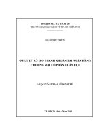  Quản lý rủi ro thanh khoản tại ngân hàng TMCP quân đội MB Bank