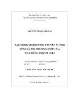 TÁC ĐỘNG MARKETING TUYÊN TRUYỀN MIỆNG ĐẾN GIÁ TRỊ THƯƠNG HIỆU CỦA NHÀ HÀNG TOKYO.PDF