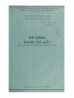 bài giảng đánh giá đất