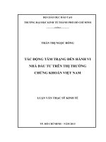 TÁC ĐỘNG TÂM TRẠNG ĐẾN HÀNH VI NHÀ ĐẦU TƯ TRÊN THỊ TRƯỜNG CHỨNG KHOÁN VIỆT NAM.PDF