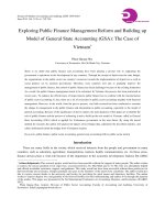 Exploring Public Finance Management Reform and Building up Model of General State Accounting