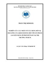 NGHIÊN CỨU CÁC NHÂN TỐ TÁC ĐỘNG ĐẾN SỰ HÀI LÒNG CỦA KHÁCH HÀNG ĐỐI VỚI SẢN PHẨM GAS DÂN DỤNG PETROVIETNAM TẠI THỊ TRƯỜNG TPHCM.PDF