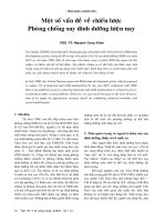 Một số vấn đề chiến lược phòng chống suy dinh dưỡng hiện nay