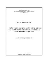 PHÁT TRIỂN DỊCH VỤ NGÂN HÀNG BÁN LẺ TẠI NGÂN HÀNG TMCP CÔNG THƯƠNG VIỆT NAM.PDF