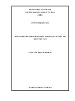 Hoàn thiện hệ thống kiểm soát nội bộ tại các siêu thị BIGC Việt Nam Luận văn thạc sĩ 2013