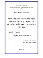 PHÂN TÍCH CÁC YẾU TỐ TÁC ĐỘNG ĐẾN HIỆU QUẢ HOẠT ĐỘNG CỦA HỆ THỐNG NGÂN HÀNG THƯƠNG MẠI VIỆT NAM  LUẬN VĂN THẠC SĨ.PDF
