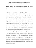 Đề bài Phân tích báo cáo tài chính của Ngân hàng TMCP quân đội