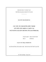 CÁC YẾU TỐ ẢNH HƯỞNG ĐẾN Ý ĐỊNH GỬI TIẾN TIẾT KIỆM CÁ NHÂN TẠI NGÂN HÀNG SÀI GÒN THƯƠNG TÍN (SACOMBANK)  LUẬN VĂN THẠC SĨ.PDF