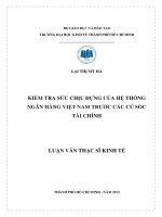 KIỂM TRA SỨC CHỊU ĐỰNG CỦA HỆ THỐNG NGÂN HÀNG VIỆT NAM TRƯỚC CÁC CÚ SỐC TÀI CHÍNH.PDF