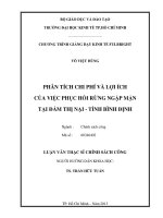 PHÂN TÍCH CHI PHÍ VÀ LỢI ÍCH CỦA VIỆC PHỤC HỒI RỪNG NGẬP MẶN TẠI ĐÀM THỊ NẠI - TỈNH BÌNH ĐỊNH.PDF