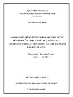 MỐI QUAN HỆ GIỮA YẾU TỐ TÂM LÝ VỚI CHẤT LƯỢNG ĐỜI SỐNG CÔNG VIỆC VÀ KẾT QUẢ CÔNG VIỆC. NGHIÊN CỨU VỚI NHÂN VIÊN NGÀNH DẦU KHÍ TẠI THÀNH PHỐ HỒ CHÍ MINH.PDF