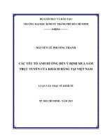 CÁC YẾU TỐ ẢNH HƯỞNG ĐẾN Ý ĐỊNH MUA SẮM TRỰC TUYẾN CỦA KHÁCH HÀNG TẠI VIỆT NAM.PDF