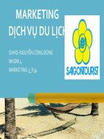 Marketing Dịch Vụ Du Lịch Của Saigontourist