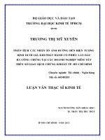 PHÂN TÍCH CÁC NHÂN TỐ ẢNH HƯỞNG ĐẾN HIỆN TƯỢNG ĐỊNH DƯỚI GIÁ KHI PHÁT HÀNH CỔ PHIẾU LẦN ĐẦU RA CÔNG CHÚNG TẠI CÁC DOANH NGHIỆP NIÊM YẾ TRÊN SỞ GIAO DỊCH CHỨNG KHOÁN THÀNH PHỐ HỒ CHÍ MINH.PDF