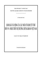 ĐÁNH GIÁ TÁC ĐỘNG CỦA CÁC NHÂN TỐ KINH TẾ VĨ MÔ ĐẾN VN-INDEX TRÊN THỊ TRƯỜNG CHỨNG KHOÁN VIỆT NAM.PDF
