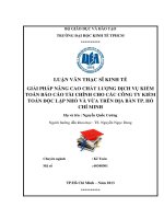 GIẢI PHÁP NÂNG CAO CHẤT LƯỢNG DỊCH VỤ KIỂM TOÁN BÁO CÁO TÀI CHÍNH CHO CÁC CÔNG TY KIỂM TOÁN ĐỘC LẬP NHỎ VÀ VỪA TRÊN ĐỊA BÀN TPHCM.PDF