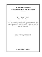 CÁC NHÂN TỐ ẢNH HƯỞNG ĐẾN QUYẾT ĐỊNH GỬI TIỀN TIẾT KIỆM VÀO NG6AN HÀNG TMCP Á CHÂU TẠI TPHCM.PDF
