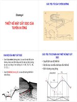 Bài giảng thiết kế đường ô tô thầy Nguyễn Thanh Hải ĐHBK TPHCM Chương 4