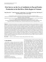 First Survey on the Use of Antibiotics in Pig and Poultry Production in the Red River Delta Region of Vietnam
