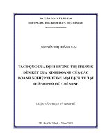 TÁC ĐỘNG CỦA ĐỊNH HƯỚNG THỊ TRƯỜNG ĐẾN KẾT QUẢ KINH DOANH CỦA CÁC DOANH NGHIỆP THƯƠNG MẠI DỊCH VỤ TẠI TP. HỒ CHÍ MINH.PDF