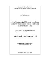 XÂY DỰNG CHIẾN LƯỢC PHÁT TRIỂN CỦA CÔNG TY TNHH ĐIEC COPAL VIỆT NAM, GIAI ĐOẠN 2008 - 2013.PDF