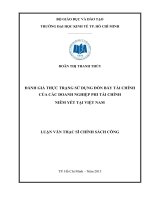 ĐÁNH GIÁ THỰC TRẠNG SỬ DỤNG ĐÒN BẨY TÀI CHÍNH CỦA CÁC DOANH NGHIỆP PHI TÀI CHÍNH NIÊM YẾT TẠI VIỆT NAM.PDF