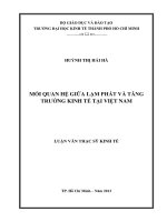 MỐI QUAN HỆ GIỮA LẠM PHÁT VÀ TĂNG TRƯỞNG KINH TẾ VIỆT NAM.PDF