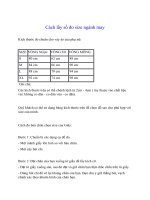 Cách lấy số đo size ngành may