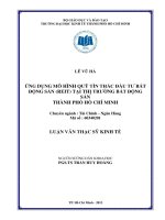 ỨNG DỤNG MÔ HÌNH QUỸ TÍN THÁC ĐẦU TƯ BẤT ĐỘNG SẢN (REIT) TẠI THỊ TRƯỜNG BẤT ĐỘNG SẢN TPHCM.PDF