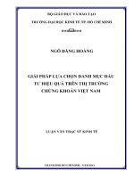 GIẢI PHÁP LỰA CHỌN DANH MỤC ĐẦU TƯ HIỆU QUẢ TRÊN THỊ TRƯỜNG CHỨNG KHOÁN VIỆT NAM.PDF