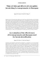 Nhận xét hiệu quả điều trị cắt cơn nghiện heroin