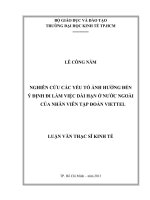 NGHIÊN CỨU CÁC YẾU TỐ ẢNH HƯỞNG ĐẾN Ý ĐỊNH ĐI LÀM VIỆC DÀI HẠN Ở NƯỚC NGOÀI CỦA NHÂN VIÊN TẬP ĐOÀN VIETTEL.PDF
