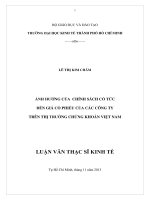 ẢNH HƯỞNG CỦA CHÍNH SÁCH CỔ TỨC ĐẾN GIÁ CỔ PHIẾU CỦA CÁC CÔNG TY TRÊN THỊ TRƯỜNG CHỨNG KHOÁN VIỆT NAM.PDF