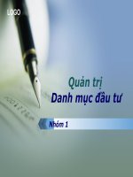 Quản trị Danh mục đầu tư