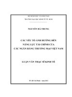 CÁC YẾU TỐ ẢNH HƯỞNG ĐẾN NĂNG LỰC TÀI CHÍNH CỦA CÁC NGÂN HÀNG THƯƠNG MẠI VIỆT NAM.PDF