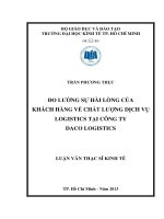 ĐO LƯỜNG SỰ HÀI LÒNG CỦA KHÁCH HÀNG VỀ CHẤT LƯỢNG DỊCH VỤ LOGISTICS TẠI CÔNG TY DACO LOGISTICS.PDF
