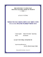 NHÂN TỐ TÁC ĐỘNG ĐẾN CẤU TRÚC VỐN CỦA CÁC DOANH NGHIỆP NIÊM YẾT.PDF