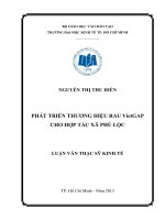 PHÁT TRIỂN THƯƠNG HIỆU RAU VIETGAP CHO HỢP TÁC XÃ PHÚ LỘC.PDF