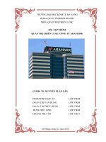 Quản trị chiến lược công ty aramark