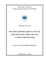 ĐO LƯỜNG CHI PHÍ XÃ HỘI CỦA VỐN TẠI NGÂN HÀNG PHÁT TRIỂN VIỆT NAM VÀ MỘT SỐ KHUYẾN NGHỊ.PDF