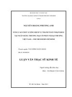 NÂNG CAO CHẤT LƯỢNG DỊCH VỤ THANH TOÁN NHẬP KHẨU TẠI NGÂN HÀNG TMCP NGOẠI THƯƠNG VIỆT NAM - CHI NHÁNH TPHCM.PDF