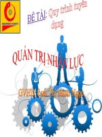 Quy trình tuyển dụng