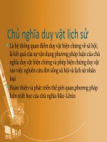 Chủ nghĩa duy vật lịch sử