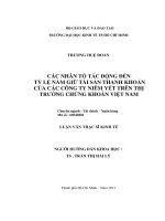 CÁC NHÂN TỐ TÁC ĐỘNG ĐẾN TỶ LỆ NẮM GIỮ TÀI SẢN THANH KHOẢN CỦA CÁC CÔNG TY NIÊM YẾT TRÊN THỊ TRƯỜNG CHỨNG KHOÁN VIỆT NAM.PDF