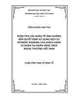 PHÂN TÍCH CÁC NHÂN TỐ ẢNH HƯỞNG ĐẾN QUYẾT ĐỊNH SỬ DỤNG DỊCH VỤ INTERNET BANKING CỦA KHÁCH HÀNG CÁ NHÂN TẠI NGÂN HÀNG TMCP NGOẠI THƯƠNG VIỆT NAM.PDF