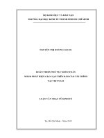 Luận văn thạc sĩ Hoàn thiện thủ tục kiểm toán nhằm phát hiện gian lận trên báo cáo tài chính tại Việt Nam